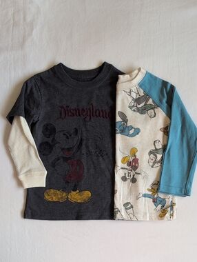 Disney Toddler Boy Mickey Mouse Toy Story Long Sleeve Shirt Bundle Lot Size 3T